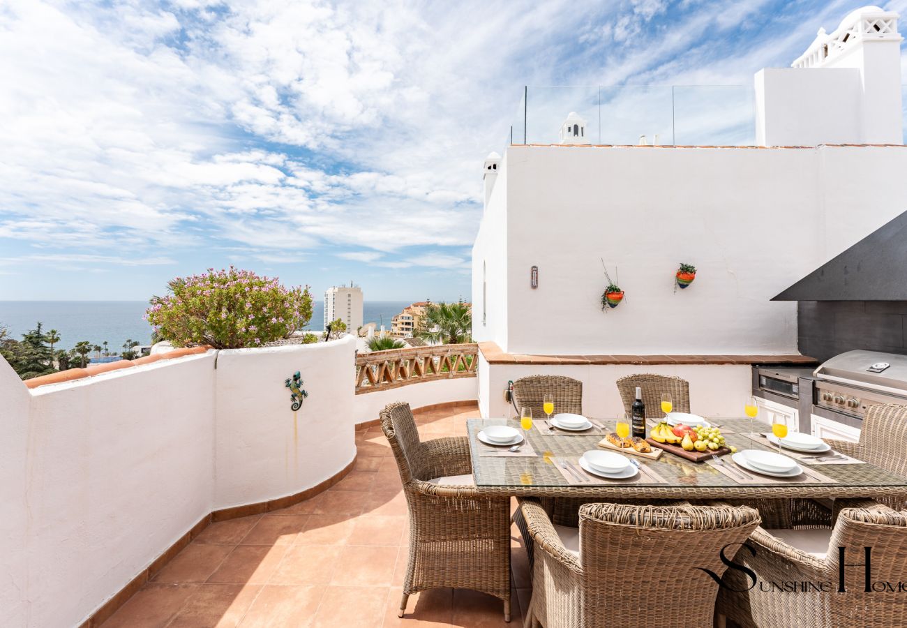Casa adosada en Benalmádena - Beautiful views family townhouse steps from the BEACH