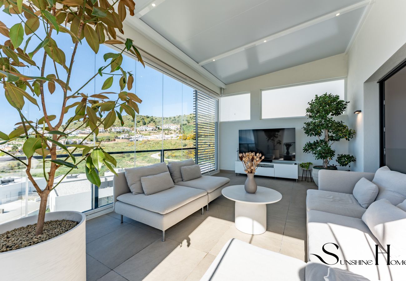 Casa adosada en Mijas - Luxury 2Bed Villa in Mijas – Sea View, Pool REF901