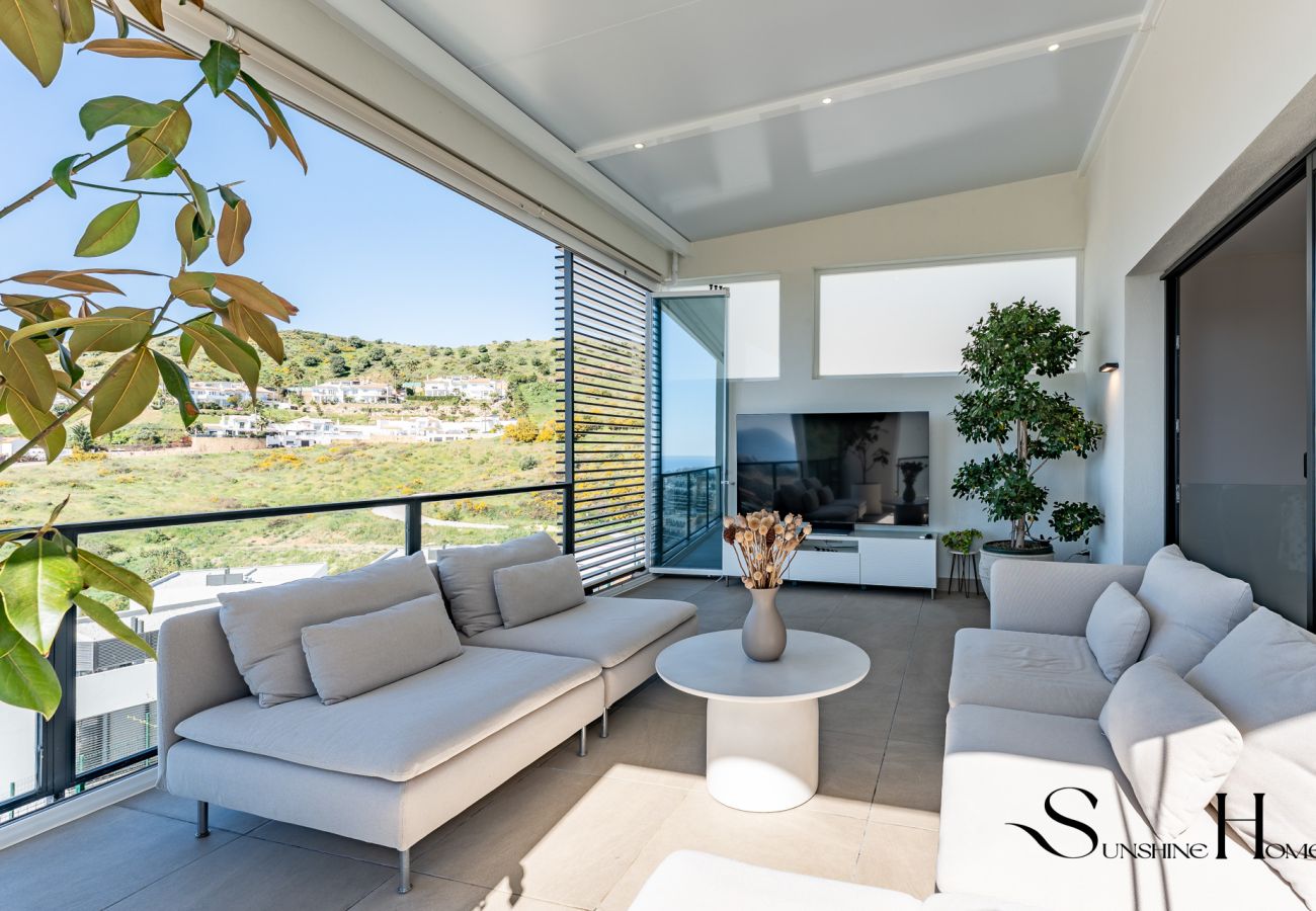 Casa adosada en Mijas - Luxury 2Bed Villa in Mijas – Sea View, Pool REF901