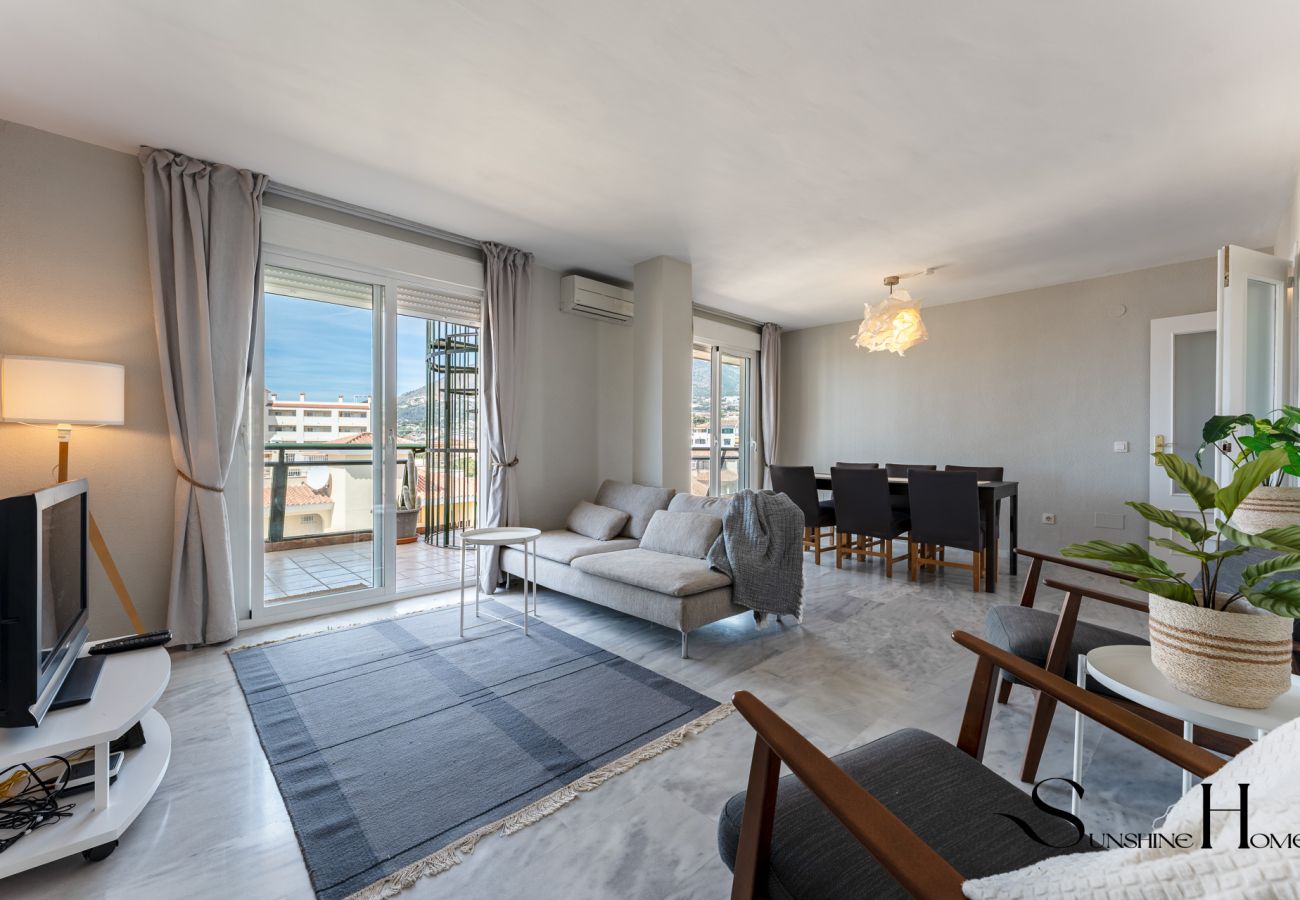 Apartamento en Benalmádena - Ático de 3 dormitorios con impresionantes vistas