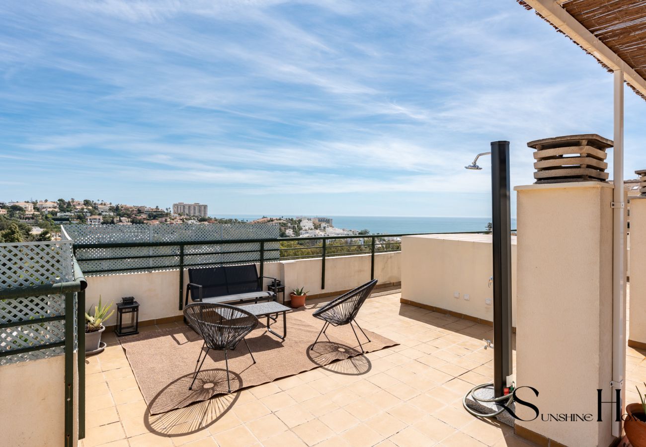 Apartamento en Benalmádena - Ático de 3 dormitorios con impresionantes vistas