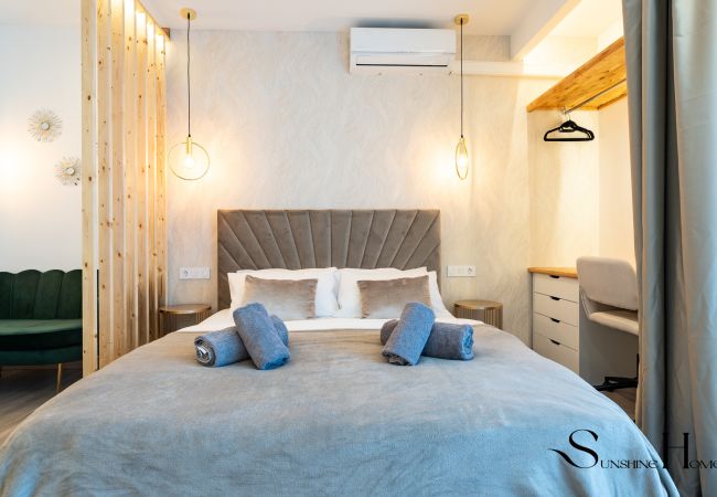 Studio à Benalmádena - Seaview beachfront studio with aqua park & balcony Studio à Benalmádena - Seaview beachfront studio with aqua park & balcony