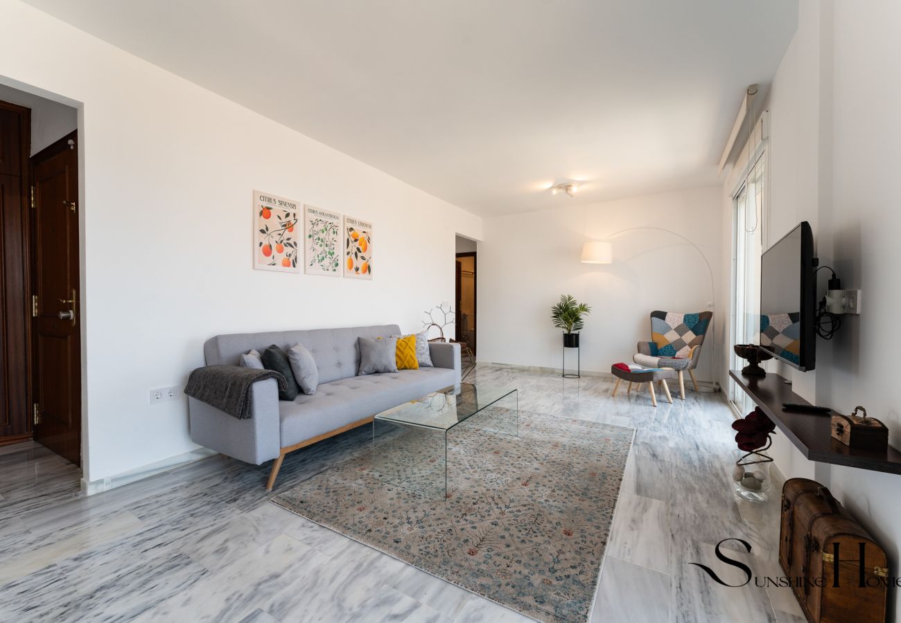 Appartement à Benalmádena - Terrace of Paradise, 3 Bed Duplex, Bbq, Views, Pool, Parking