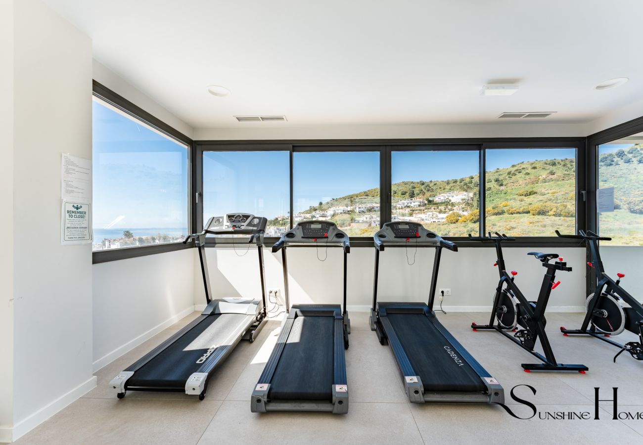 Maison mitoyenne à Mijas - Luxury 2Bed Villa in Mijas – Sea View, Pool  REF901