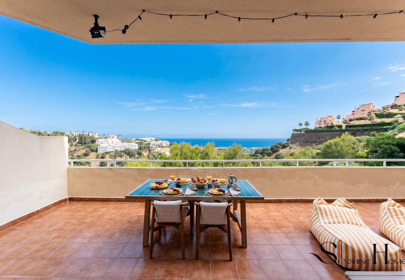 Appartement à Mijas Costa - Escapade Relaxante avec Vue sur la Mer à Calahonda