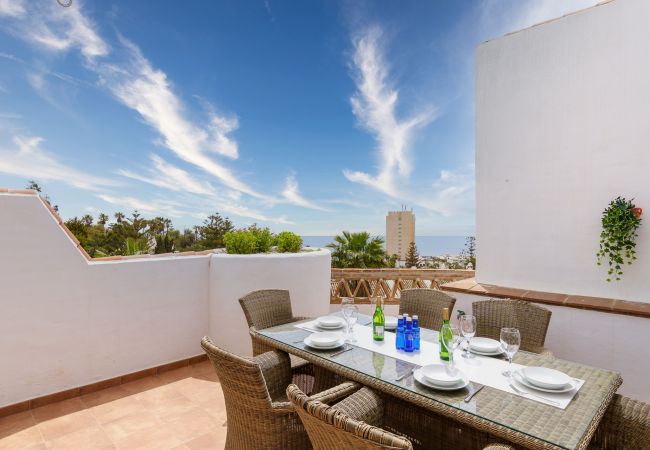 Townhouse in Benalmádena - Beautiful views family townhouse steps from the BEACH