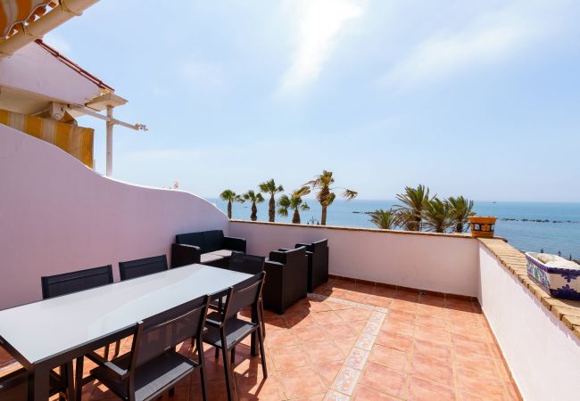 Apartment in Benalmádena - Living On The BEACH , First Line + Big Terrace Best Views