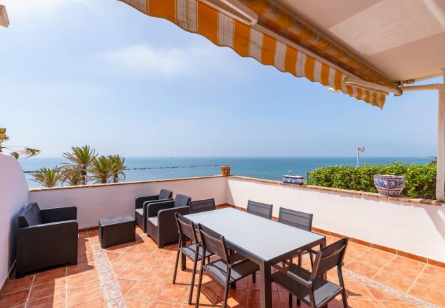 Apartment in Benalmádena - Living On The BEACH , First Line + Big Terrace Best Views