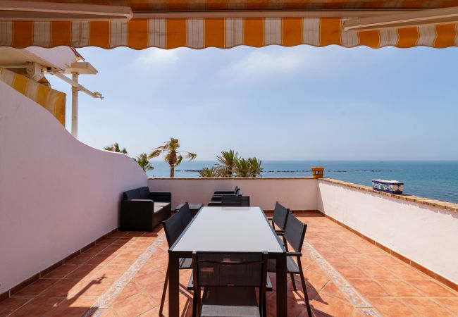 Apartment in Benalmádena - Living On The BEACH , First Line + Big Terrace Best Views