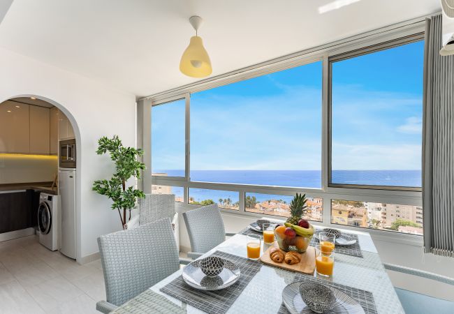  in Benalmádena - Coastal Charm: Renovated 2-Bed Apt, Pool, Sea Views