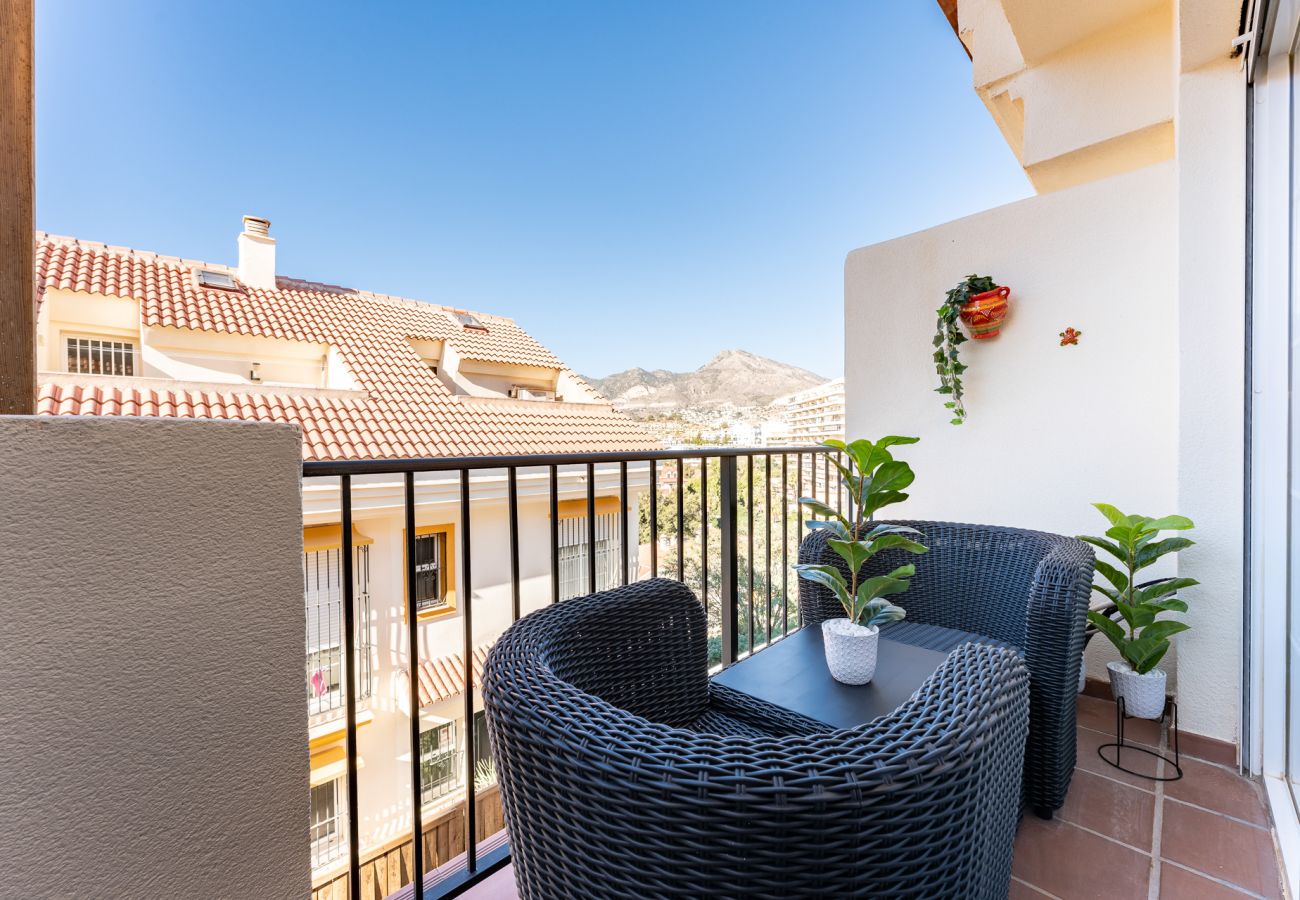 Townhouse in Benalmádena - Stylish Seaview Townhouse: 3BR, Pool, 4 Terraces,