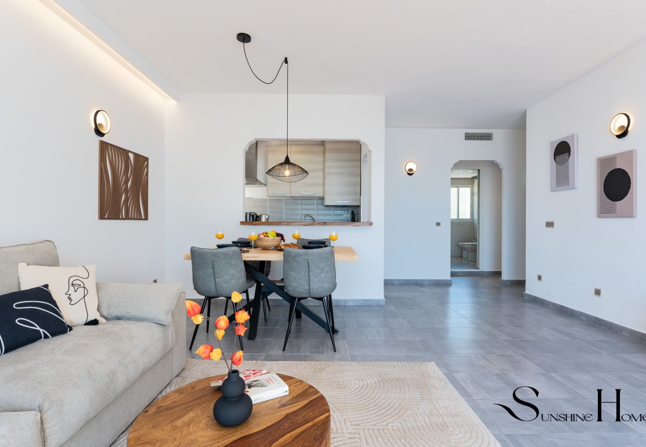 Apartment in Benalmádena - 2bed beach apartment , first line lux with parking