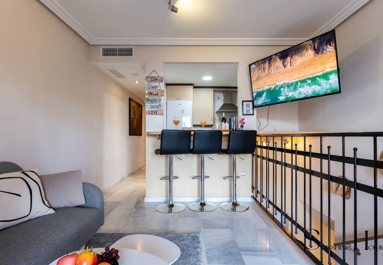 Apartment in Torremolinos - Cozy 2 Bedroom Duplex, Parking, Terrace, Office, Pool! 