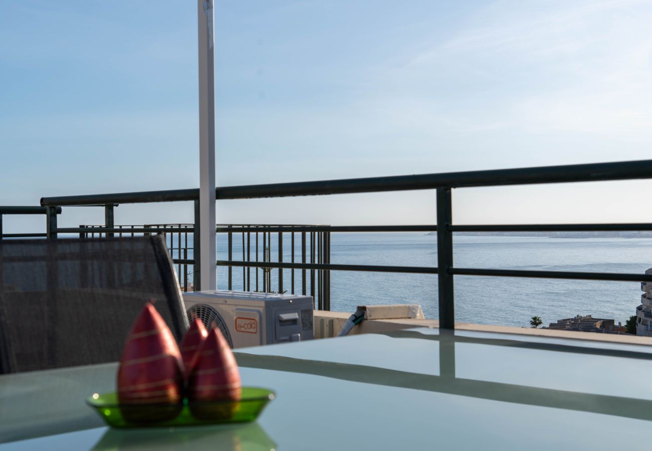 Apartment in Benalmádena - Terrace of Paradise, 3 Bed Duplex, Bbq, Views, Pool, Parking