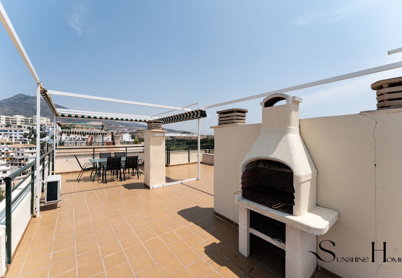 Apartment in Benalmádena - Terrace of Paradise, 3 Bed Duplex, Bbq, Views, Pool, Parking