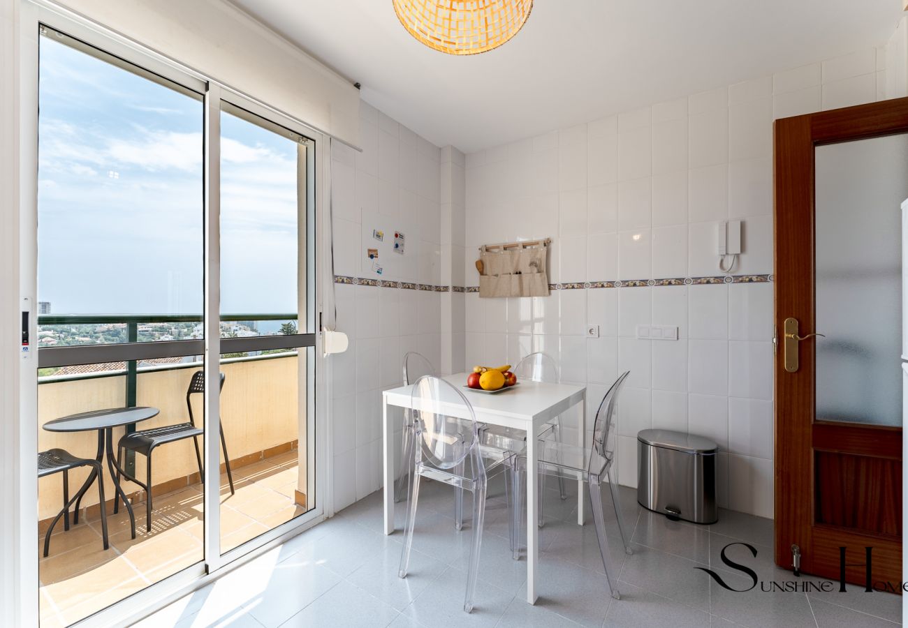 Apartment in Benalmádena - Terrace of Paradise, 3 Bed Duplex, Bbq, Views, Pool, Parking
