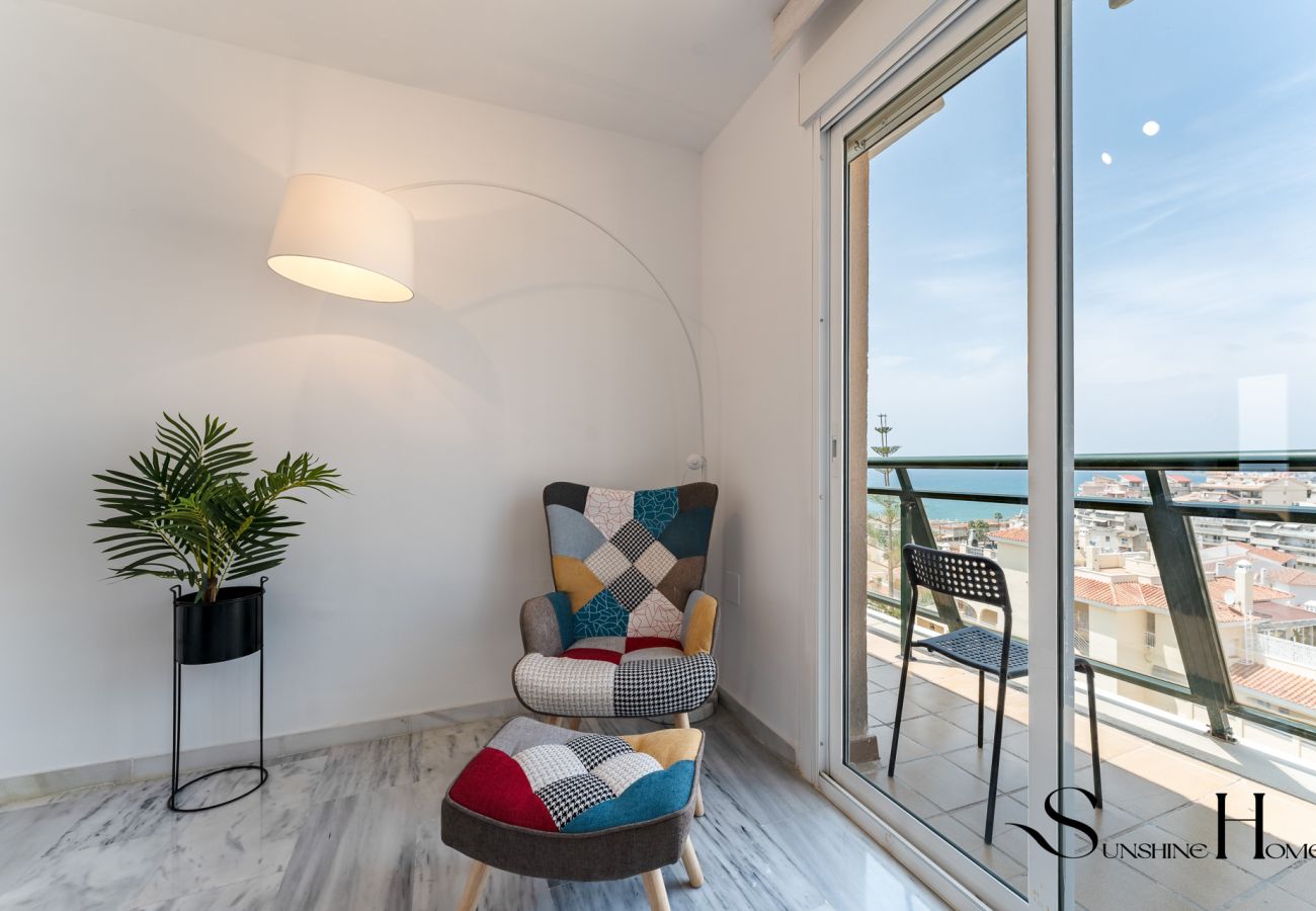 Apartment in Benalmádena - Terrace of Paradise, 3 Bed Duplex, Bbq, Views, Pool, Parking