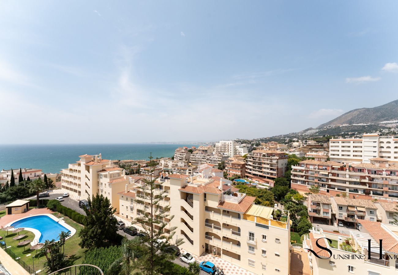 Apartment in Benalmádena - Terrace of Paradise, 3 Bed Duplex, Bbq, Views, Pool, Parking