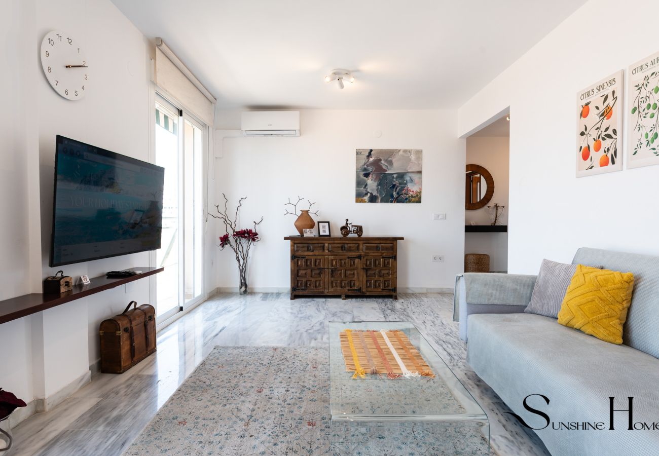 Apartment in Benalmádena - Terrace of Paradise, 3 Bed Duplex, Bbq, Views, Pool, Parking REF003