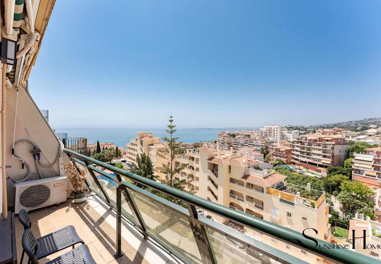 Apartment in Benalmádena - Terrace of Paradise, 3 Bed Duplex, Bbq, Views, Pool, Parking REF003